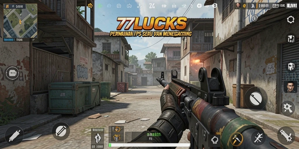 Tampilan gameplay seru dari 77LUCKS dengan grafis menawan.