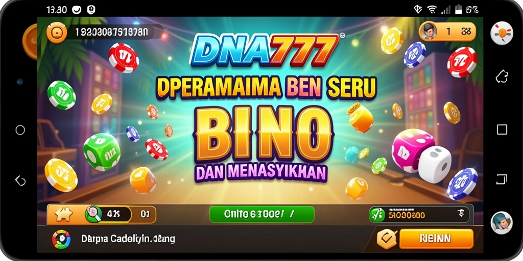 Tampilan gameplay seru saat bermain Bingo di DNA777.