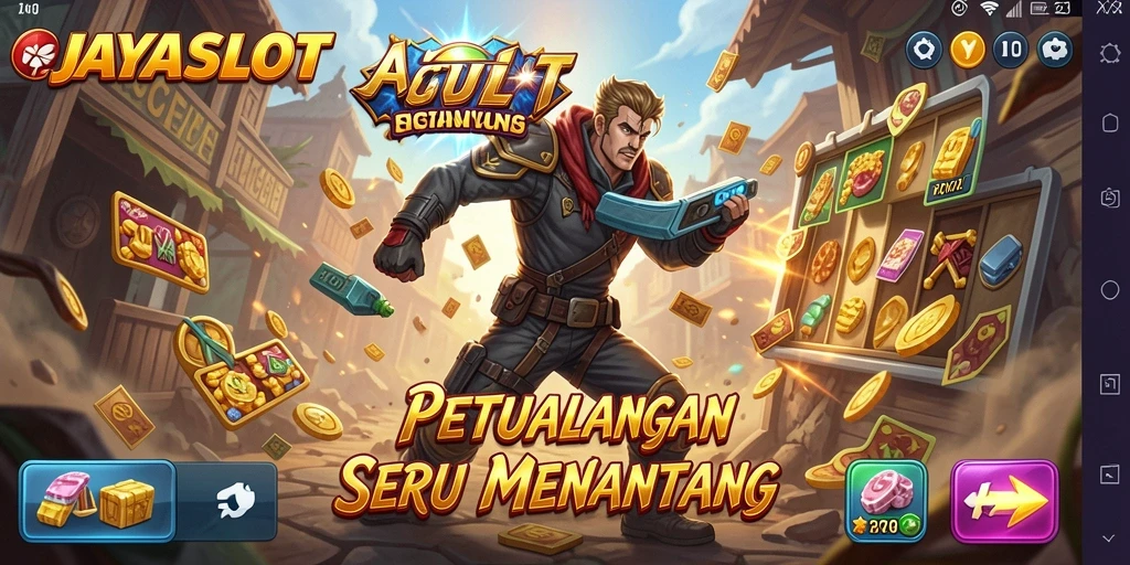 Screenshot gameplay JAYASLOT menampilkan adegan aksi yang mendebarkan.