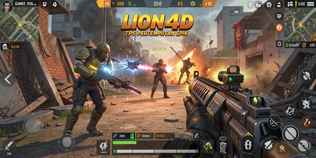Tampilan gameplay LION4D yang menegangkan dan seru.