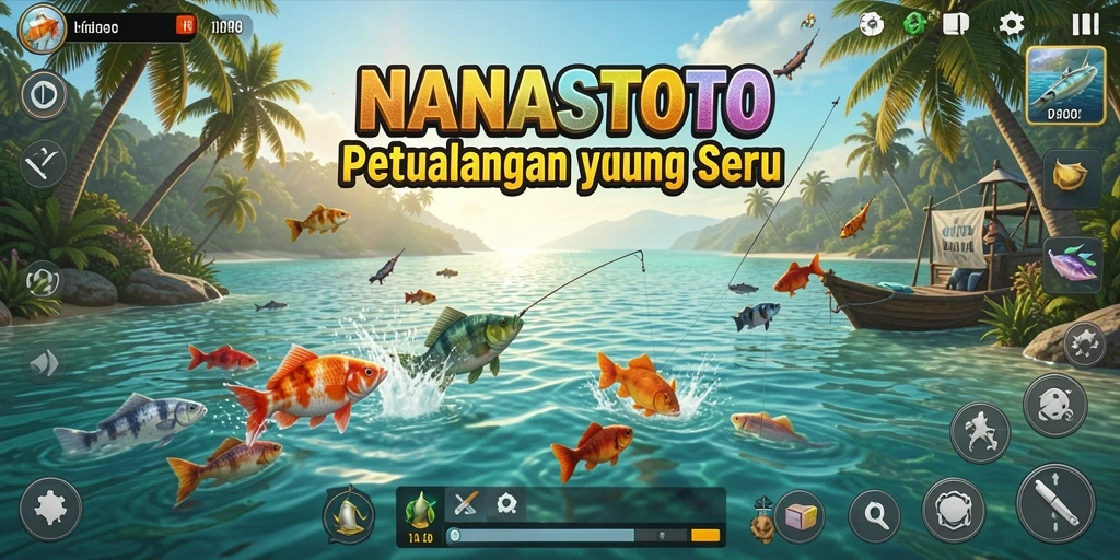 Tangkapan ikan yang megah di NANASTOTO, nikmati setiap detik gameplay.